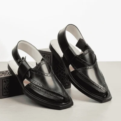 Handmade Brock Quetta Norozi Leather Chappal