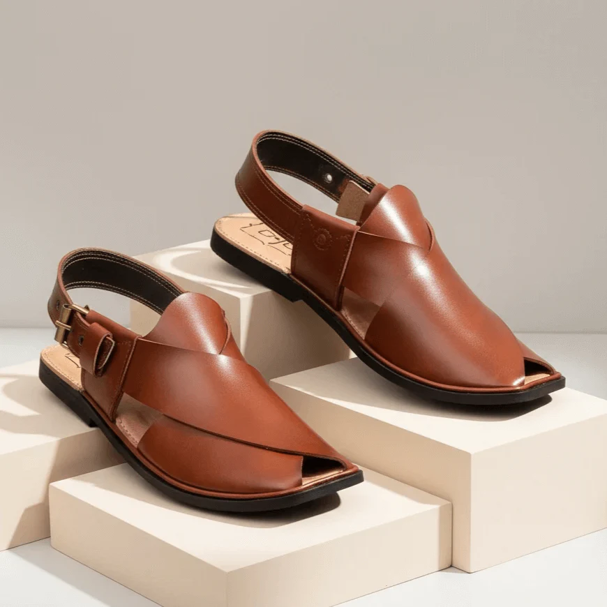 Mustard Charsadda Gol T Chappal - Image 2