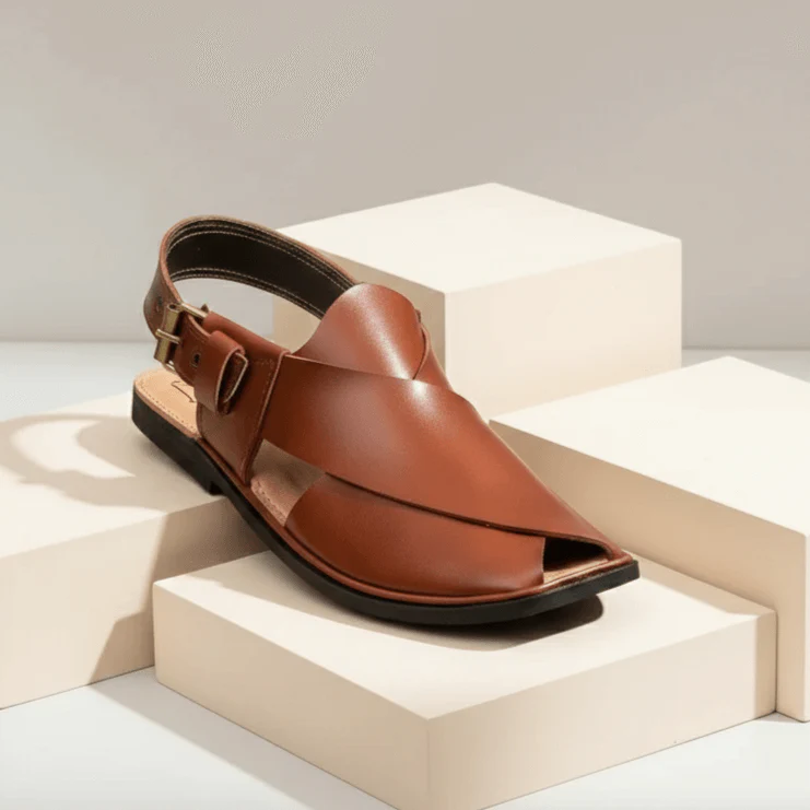 Mustard Charsadda Gol T Chappal - Image 3
