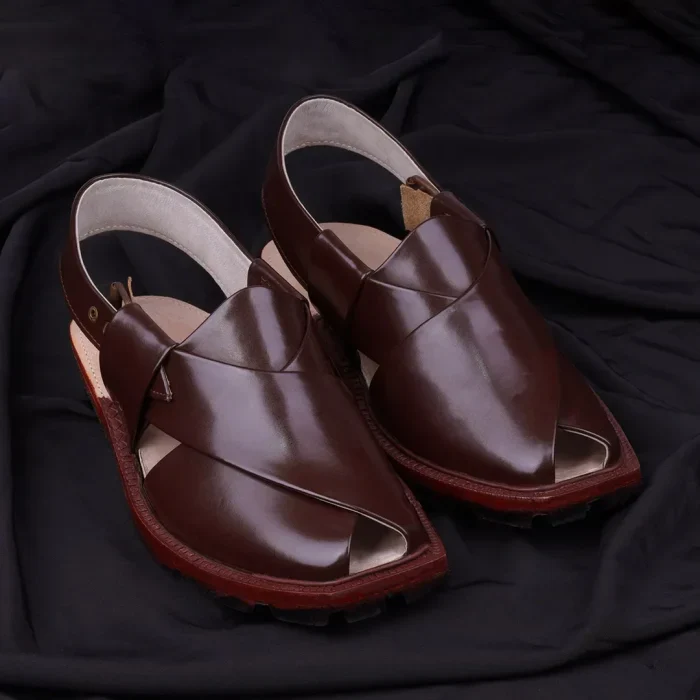 Brown Quetta Norozi Chappal with Double Sole