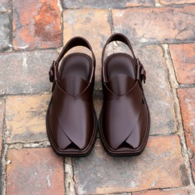Handmade Brown Charsadda Chappal
