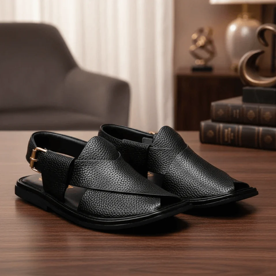 Peshawar Zalmi Chappal with Black Doted - Image 3
